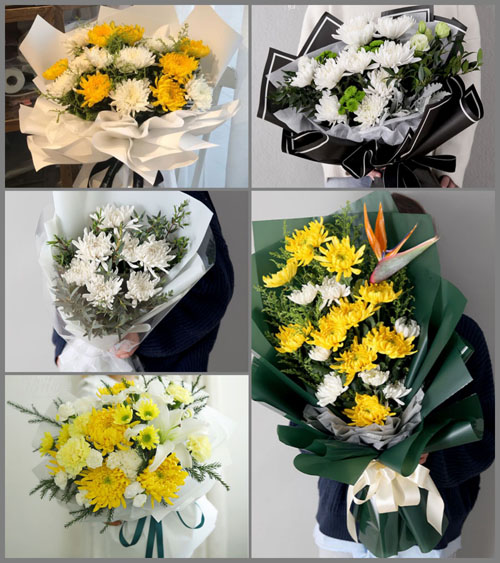 山东青岛莱西市水集街道义谭店村白事花束代送